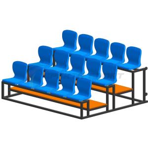 Купить Трибуна мобильная 3 ряда сиденья пластиковые на 15 мест в Каспийске 