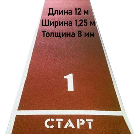 Купить Дорожка для разбега 12 м х 1,25 м. Толщина 8 мм в Каспийске 